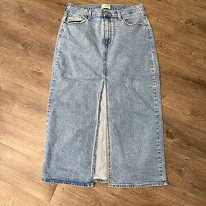 Universal Thread Light Blue Denim Maxi Skirt